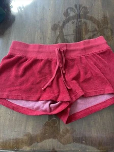 Hard Tail Girls Velour Shorts, Girls XL, Red - Picture 1 of 3