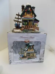 Christmas Street 2004 Collection Plymouth yacht club Porcelain Hand painted NIB! - Picture 1 of 4