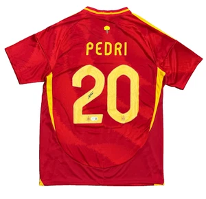 Pedri Signed Custom Jersey BAS Beckett Authenticated - Picture 1 of 6