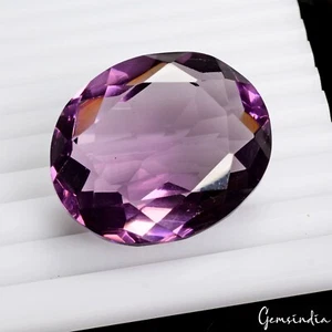 126.80 Cts Hydrothermal Purple Amethyst Oval Loose Lab-Created Gem For Pendant - Picture 1 of 5