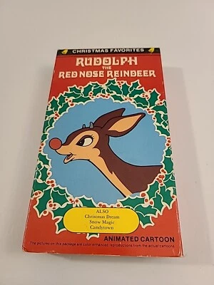 RUDOLPH THE RED NOSE REINDEER CHRISTMAS FAVORITES CARTOON VHS Tape Candytown - Image 1 of 4