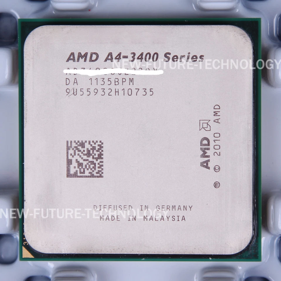 AMD A4-Series A4-3400 (AD3400OJZ22HX) dual-core 512KB CPU 2.7 GHz Socket FM1 - Image 1 of 1