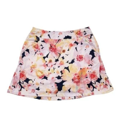 Женская спортивная юбка Lady Hagen Golf Skort персиковый розовый цветочный принт размер маленький - Изображение 1 из 4