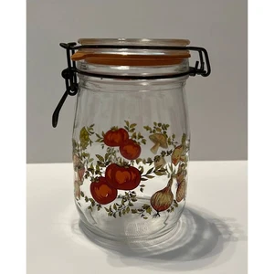 Tarro vintage con tapa de vidrio para setas y verduras 7" 1L hecho en Francia - Imagen 1 de 7
