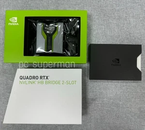 Nvidia Nvlink Hb Bridge For The Quadro RTX 6000 Or RTX 8000 Retail Kit S2 Slot S - Picture 1 of 7