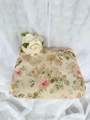 VTG Ralph Lauren Woodstock Garden Floral Duvet Cover Farmhouse Roses Queen Size - Image 1 of 4