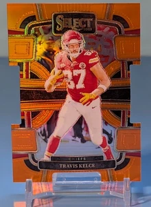 2023 Travis Kelce Select Concourse Orange Prizm Die-Cut /499 #50 - KC CHIEFS TE - Picture 1 of 3