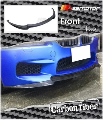 V Style Carbon Fiber Front Lip Spoiler fits 2014-2018 BMW F06 F12 F13 M6 Bumper Foto 1 de 4