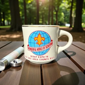 Vintage 1978Pee Dee Boy Scout Expo ’78 Wonderful World of Scouting Coffee Cup - Picture 1 of 7