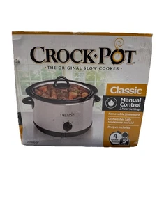 Crock-Pot® 4-Quart Classic Slow Cooker, 4 QT, 2 Manual Heat Settings, Silver - Picture 1 of 5