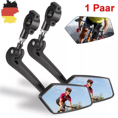 2 Fahrradspiegel E-Bike Rückspiegel Fahrrad Lenker Spiegel MTB City Links Rechts - Bild 1 von 4