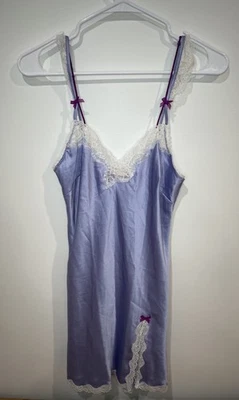 Victorias Secret Sz XS Sleeveless Lingerie Lace Trim Slip Nightgown Nightie Top - Image 1 of 4