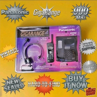 Panasonic 900MHz Gigarange Schnurloses Telefon Anrufbeantworter KX-TC1868PK VERSIEGELT! - Bild 1 von 4