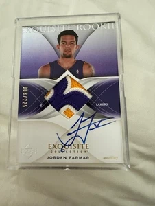 2006-07 Exquisite Collection Jordan Farmar JSY AU RC - #8/225 - Lakers - Picture 1 of 1