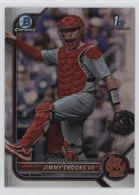 2022 Bowman Draft Chrome Refractor Jimmy Crooks III #BDC-178 - Image 1 of 3