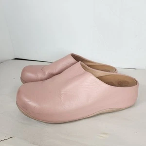 Zoccoli FITFLOP PELLE ZEPPA MULES rosa pastello taglia 7 comfort viaggio vacanza - Foto 1 di 15