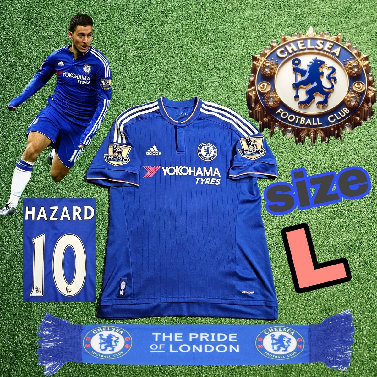 adidas Eden Hazard Chelsea International Club Soccer Fan adidas Eden Hazard Chelsea International Club Soccer Fan