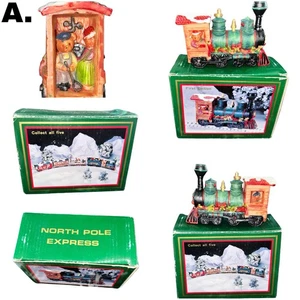 Diverse Vintage 1994 Nordpol Schnellzugwagen Weihnachtsdeko OVP - Bild 1 von 4