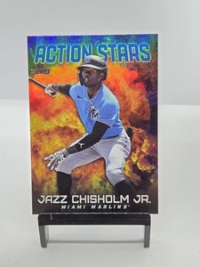 Topps Jazz Chisholm Action Stars 2023 azul SP Miami Marlins #AS-30 - Imagen 1 de 2