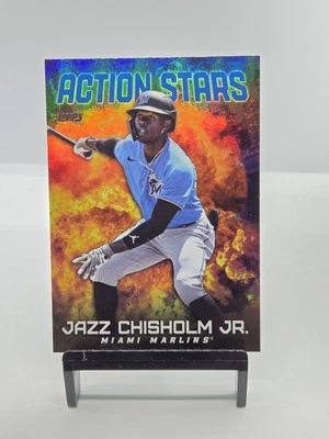 2023 Topps Jazz Chisholm Action Stars Blue SP Miami Marlins #AS-30 - Image 1 of 2
