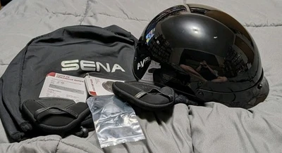 Sena Calvary Dot 头盔 L 码黑色 — 第 1/4 张图片