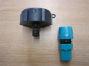 Accesorio IBC Hoselock para grifo de salida IBC, manguera de jardín - Imagen 1 de 1