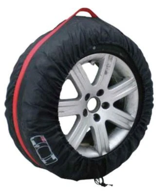  16"-22" Car Spare Tyre Tire Protection Cover Carry Tote Handle Storage Bags 4Pc - Image 1 of 4