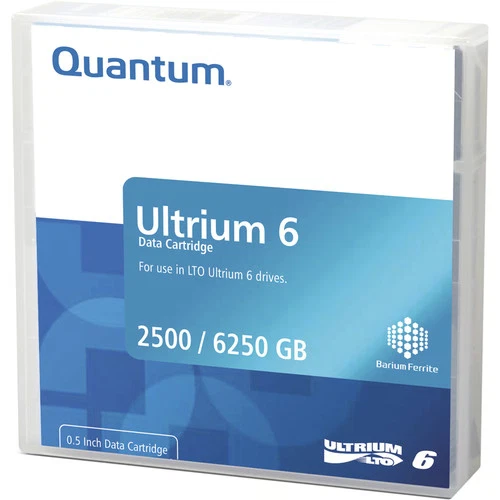 Quantum MR-L6MQN-BC LTO Ultrium 6-Tape Bar-Code Labeled Cartridge 2.5T / 6.25TB - Image 1 of 1