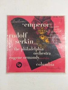 Columbia Master Works Beethoven: Emperor By Rudolf Serkin 33RPM Vinyl LP Record - Picture 1 of 19