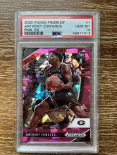 2020 Panini Prizm Draft Picks Pink Ice Anthony Edwards PSA 10 GEM MT Rookie RC