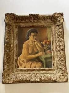 SHULGOLD OIL PAINTING LISTED RUSSIAN NEW YORK IMPRESSIONIST WOMAN ANTIQUE Women - Picture 1 of 12