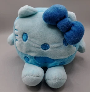 Hello Kitty Sanrio Fiesta 4" Square Cube Blue Plush - Picture 1 of 11