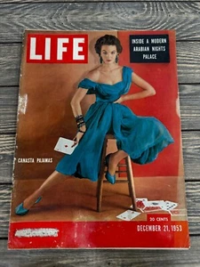 Vintage Life Magazine December 21 1953 Featuring Canasta Pajamas & Arabian Night - Picture 1 of 4