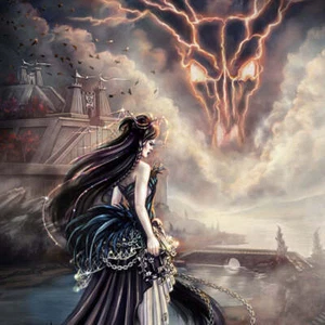 "Prinzessin Sam"" Ältestenbund Buch Cover Kunstdruck Illustration gotische Burg" - Bild 1 von 3