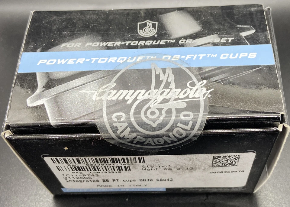 Campagnolo Power-Torque OS-fit bottom bracket cups BB30 68x42 New In Box - Image 1 of 3
