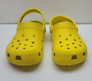  Crocs Yellow Clogs Women’s Size 8 Men's Size 6 Very Little Wear