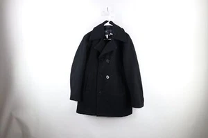 Vtg 90s Spiewak Golden Fleece Mens 38 Distressed Quilted Wool Peacoat Jacket USA - Picture 1 of 13
