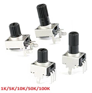 RV09 Potentiometer Vertikal Runder Pflaumengriff 0932 Pot 1K 5K 10K 50K 100K - Picture 1 of 4