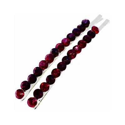 Extra Long Jeweled Bobby Pin Rhinestone Crystal Hair Clip Hairpin Wedding Bridal - Image 1 of 2