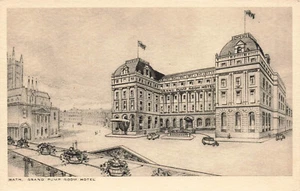 BATH ENGLAND GRAND PUMP ROOM HOTEL VINTAGE POSTKARTE 1937 112023 S - Bild 1 von 2