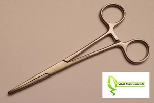 Kelly Hemostat Forceps 5.5" STRAIGHT German Stainless CE Surgical Veterinary - Picture 1 of 2