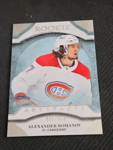 2020-21 UD ARTIFACTS ALEXANDER ROMANOV RED196 #ed 958/999 ROOKIE RC - Picture 1 of 2