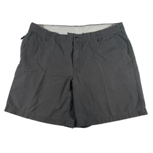Columbia Shorts Mens 42 Chino Mid Rise 9" Inseam Flat Front Cotton Canvas Gray - Foto 1 di 10