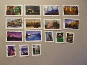 USA Used, 2016 Issue, National Parks Centennial, (Set of 16)