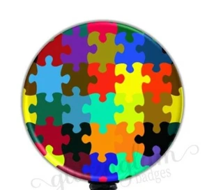 Autism Retractable Badge Holder, Autistic Badge Reel, Autism Awareness GG1991A - Picture 1 of 8