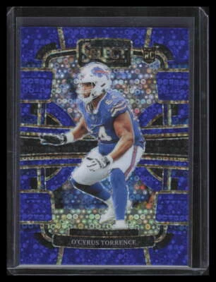 2023 Select Prizm Blue Disco Refractor 12 O'Cyrus Torrence Rookie 21/25 - Image 1 of 2