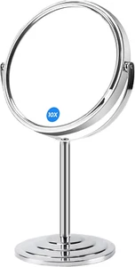 KOOSREEL Magnifying Makeup Mirror with 10X / 1X Magnification, Double Sided Vani - Picture 1 of 7