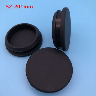15.5-201.5mm Round Silicone Rubber Seal Hole Plugs Blanking End Caps Bung Black