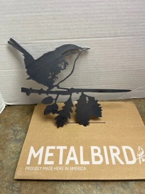 Silhueta de pássaro de metal árvore espiga escultura de jardim novo na caixa chave - Imagem 1 de 2