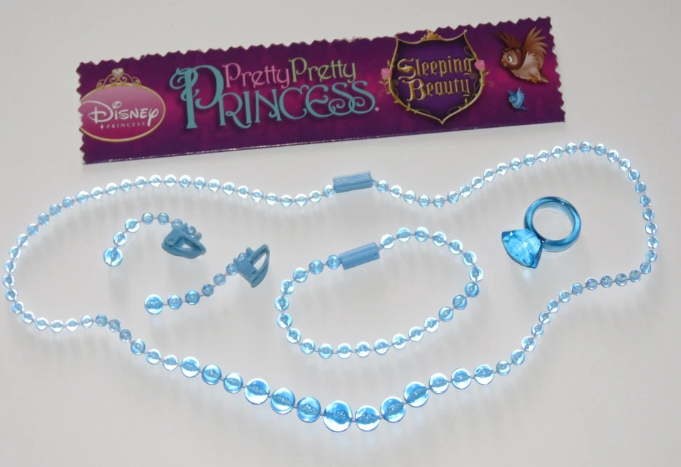 2008 Sleeping Beauty Pretty Princess Game Parts - Complete Blue Jewelry Set - Image 1 of 1